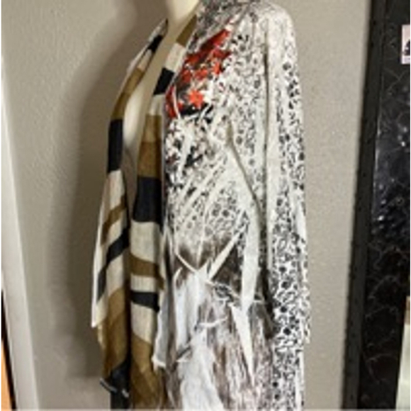 Women’s cardigan blouse lace velvet - Picture 8 of 12